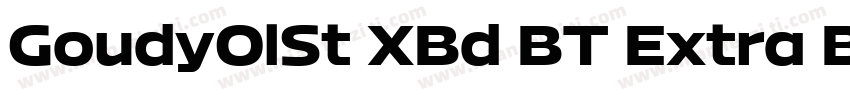 GoudyOlSt XBd BT Extra Bold字体转换